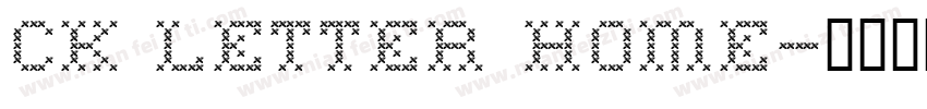 CK Letter Home字体转换